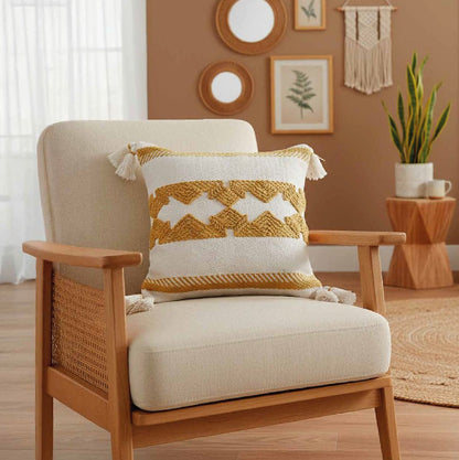 Cojín tejido Tierra